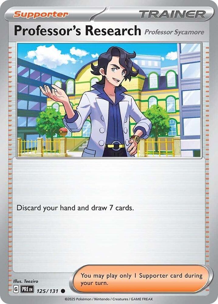 Professor's Research (125/131) [Professor Sycamore] [Scarlet & Violet: Prismatic Evolutions] | Tabernacle Games