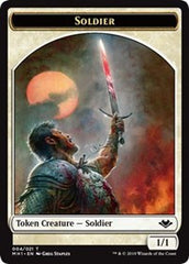 Soldier (004) // Wrenn and Six Emblem (021) Double-Sided Token [Modern Horizons Tokens] | Tabernacle Games