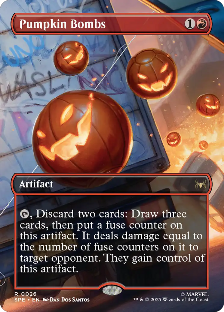Pumpkin Bombs (Borderless) [Marvel's Spider-Man: Eternal-Legal] | Tabernacle Games