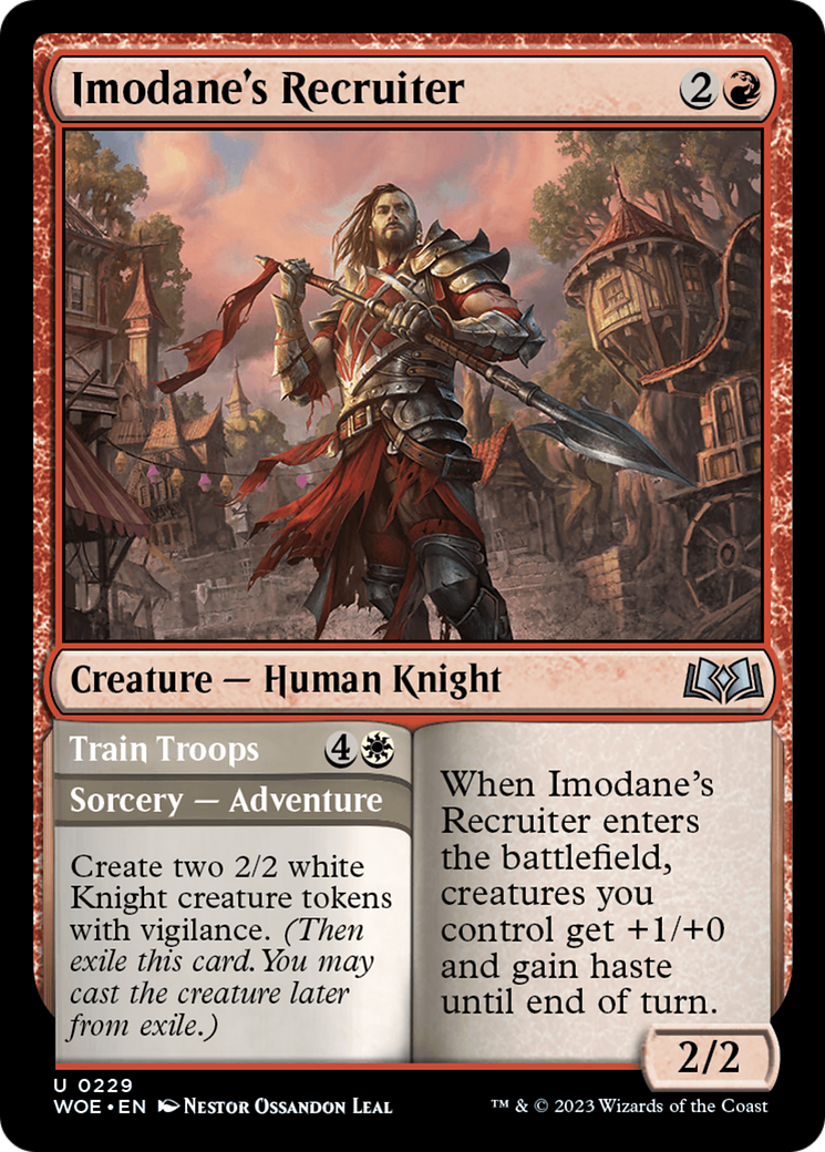 Imodane's Recruiter // Train Troops [Wilds of Eldraine] | Tabernacle Games