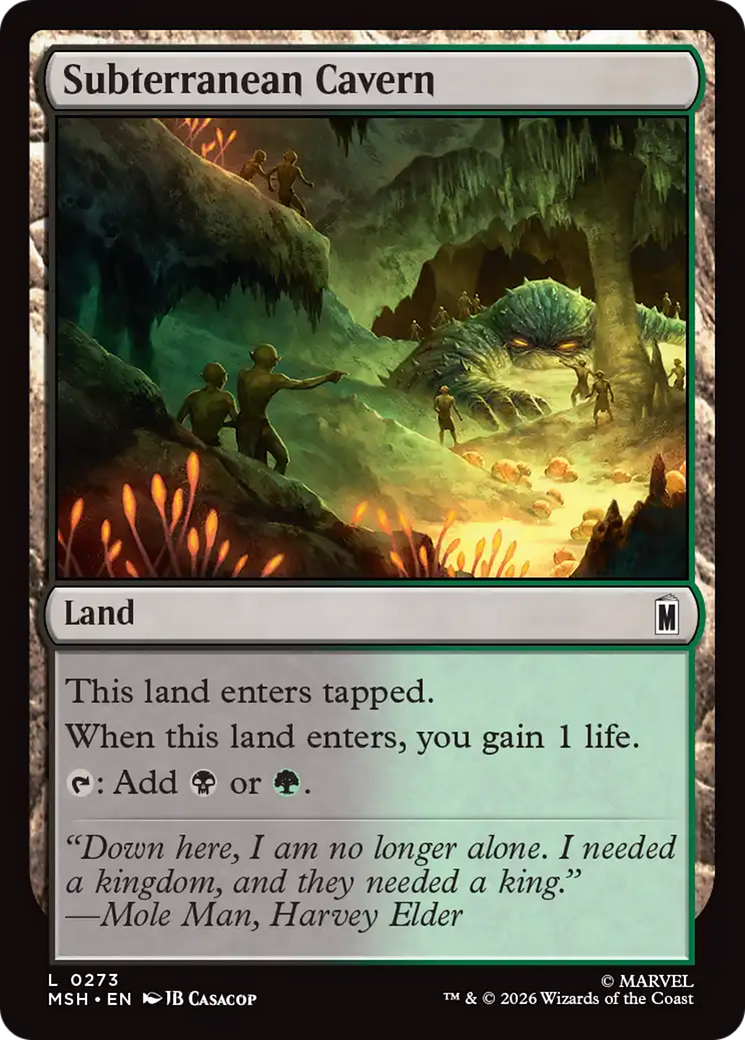 Subterranean Cavern [Marvel Super Heroes] | Tabernacle Games