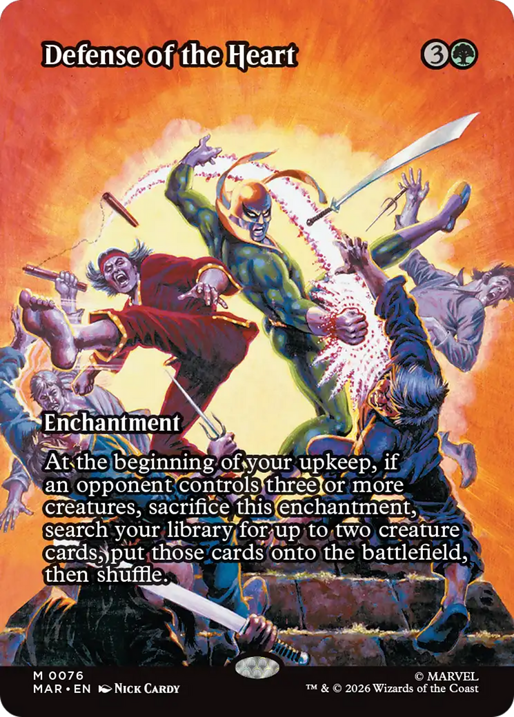 Defense of the Heart (Borderless) [Marvel Universe: Eternal-Legal] | Tabernacle Games