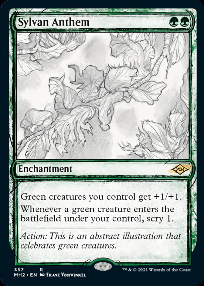Sylvan Anthem (Sketch) [Modern Horizons 2] | Tabernacle Games
