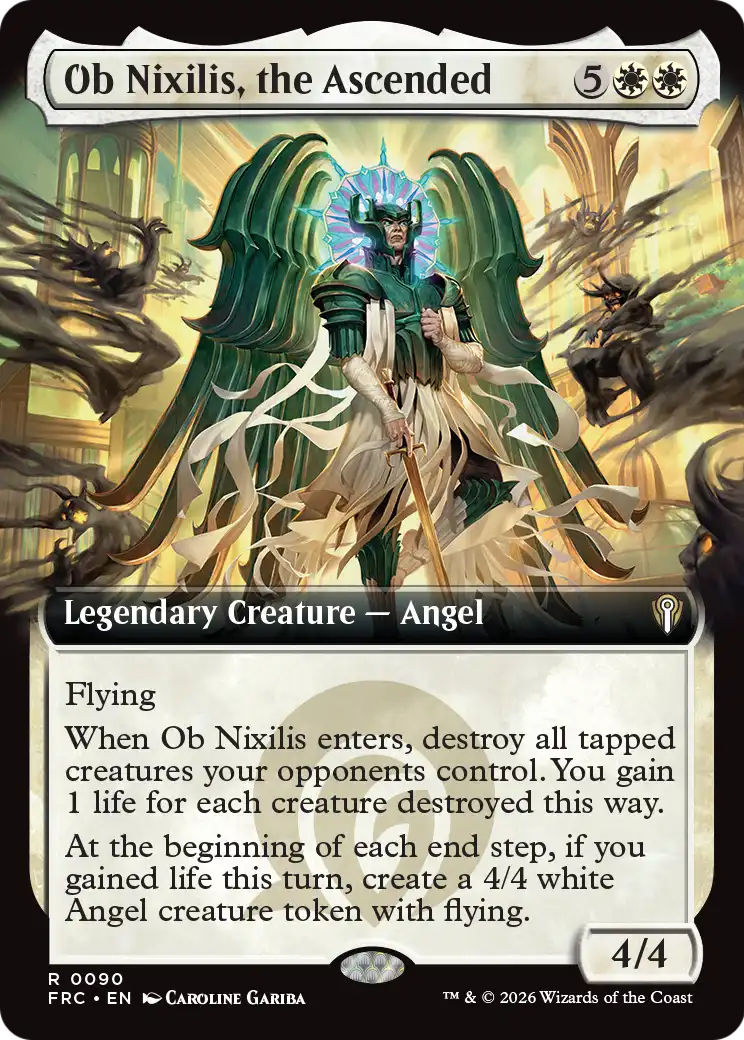 Ob Nixilis, the Ascended (Extended Art) [Reality Fracture Commander] | Tabernacle Games