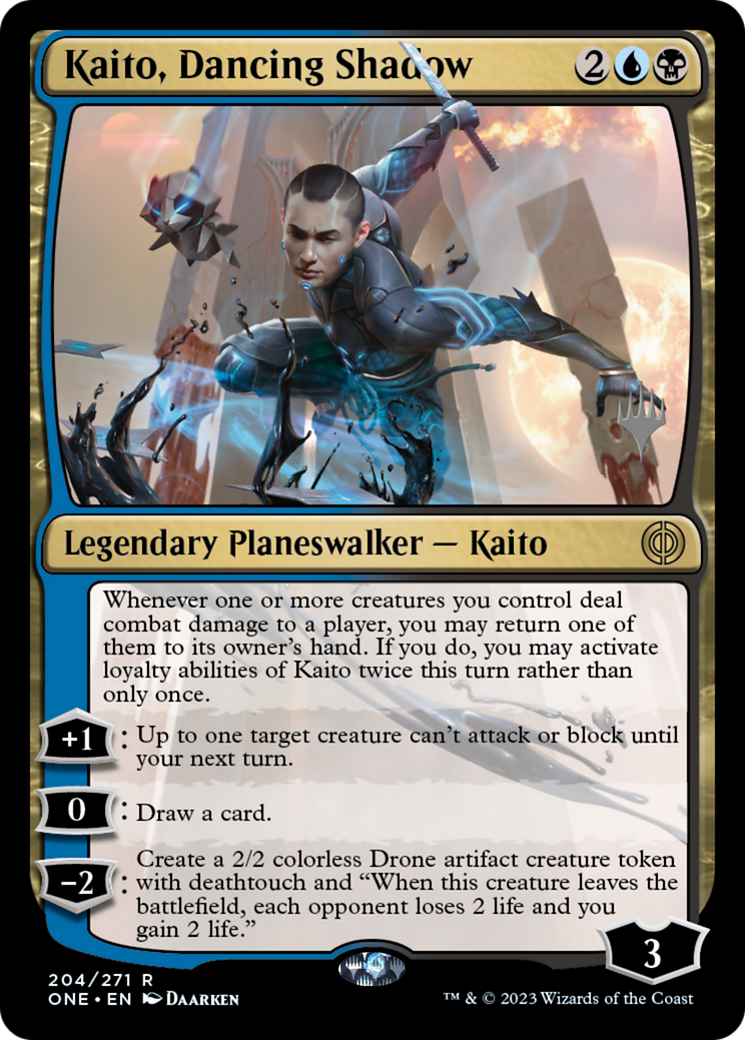 Kaito, Dancing Shadow (Promo Pack) [Phyrexia: All Will Be One Promos] | Tabernacle Games