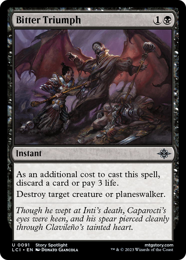 Bitter Triumph [The Lost Caverns of Ixalan] | Tabernacle Games