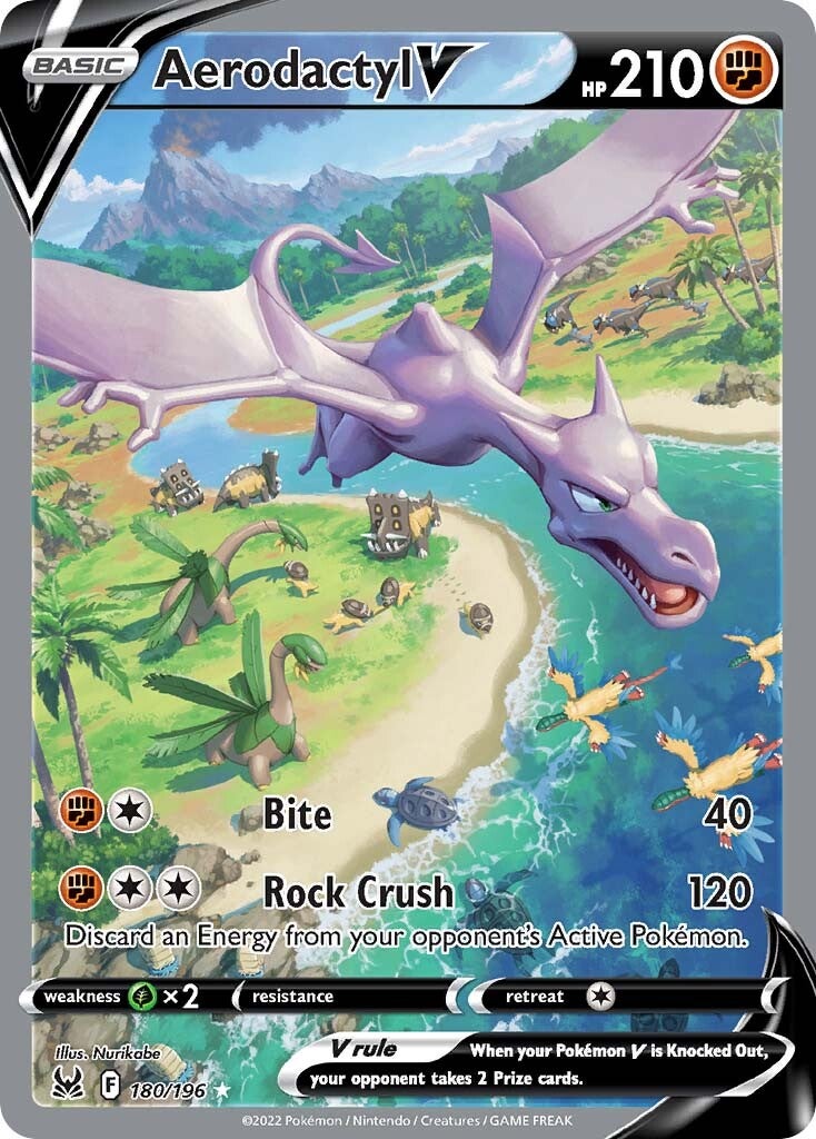 Aerodactyl V (180/196) [Sword & Shield: Lost Origin] | Tabernacle Games