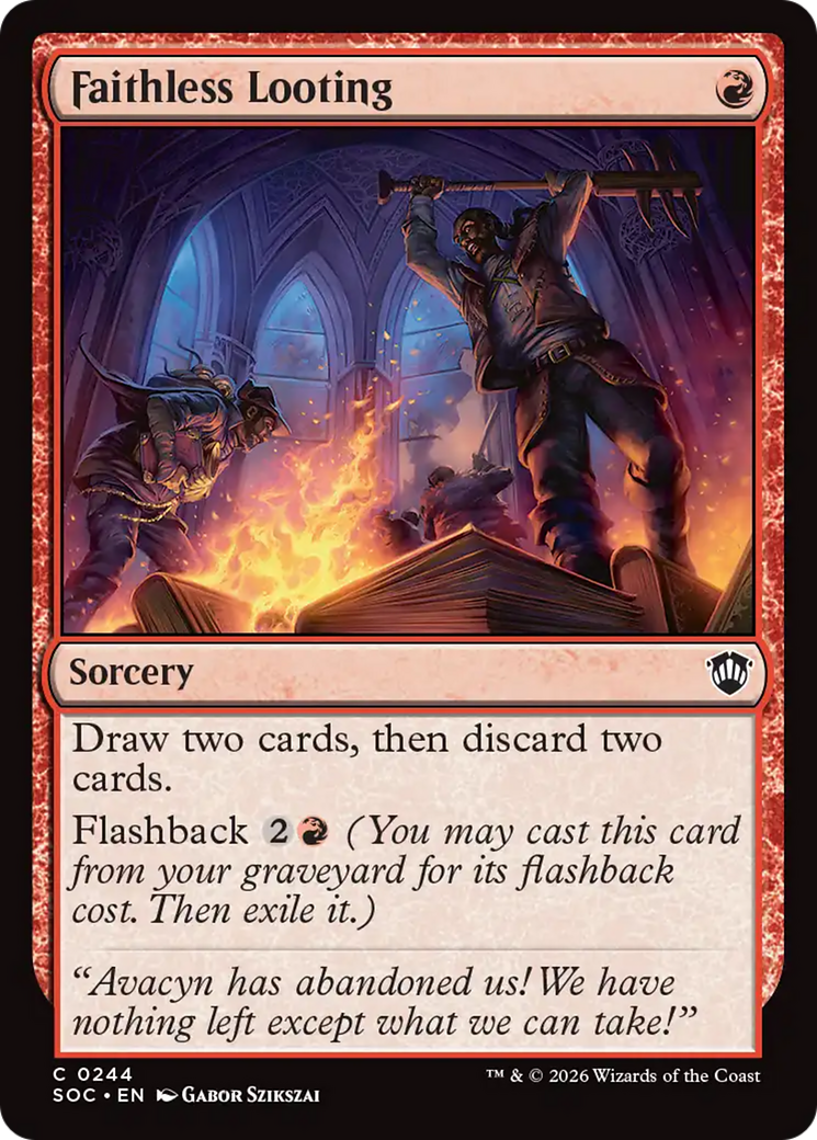 Faithless Looting [Secrets of Strixhaven Commander] | Tabernacle Games
