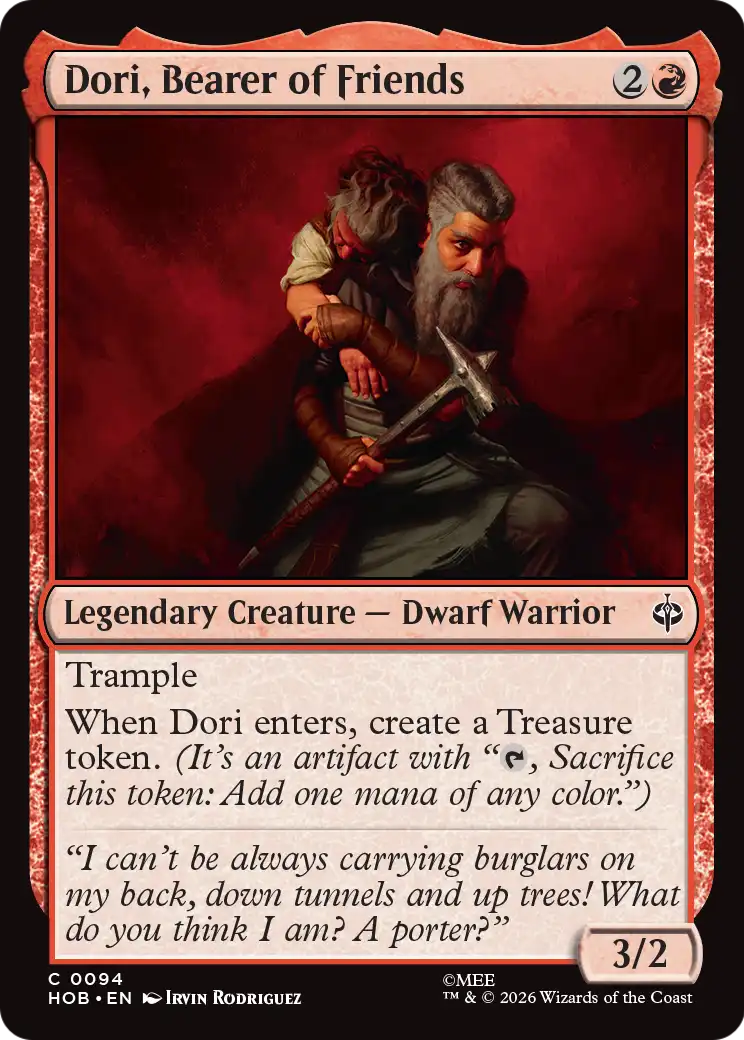 Dori, Bearer of Friends [The Hobbit] | Tabernacle Games