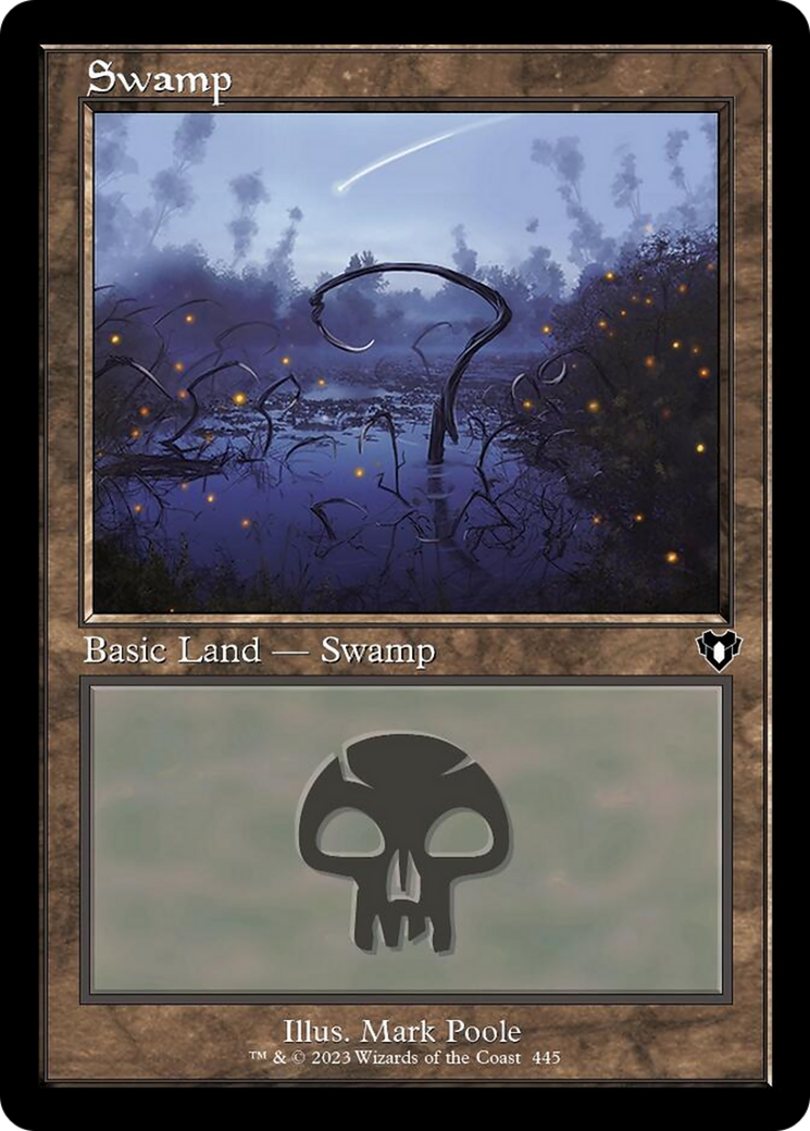 Swamp (445) (Retro) [Commander Masters] | Tabernacle Games