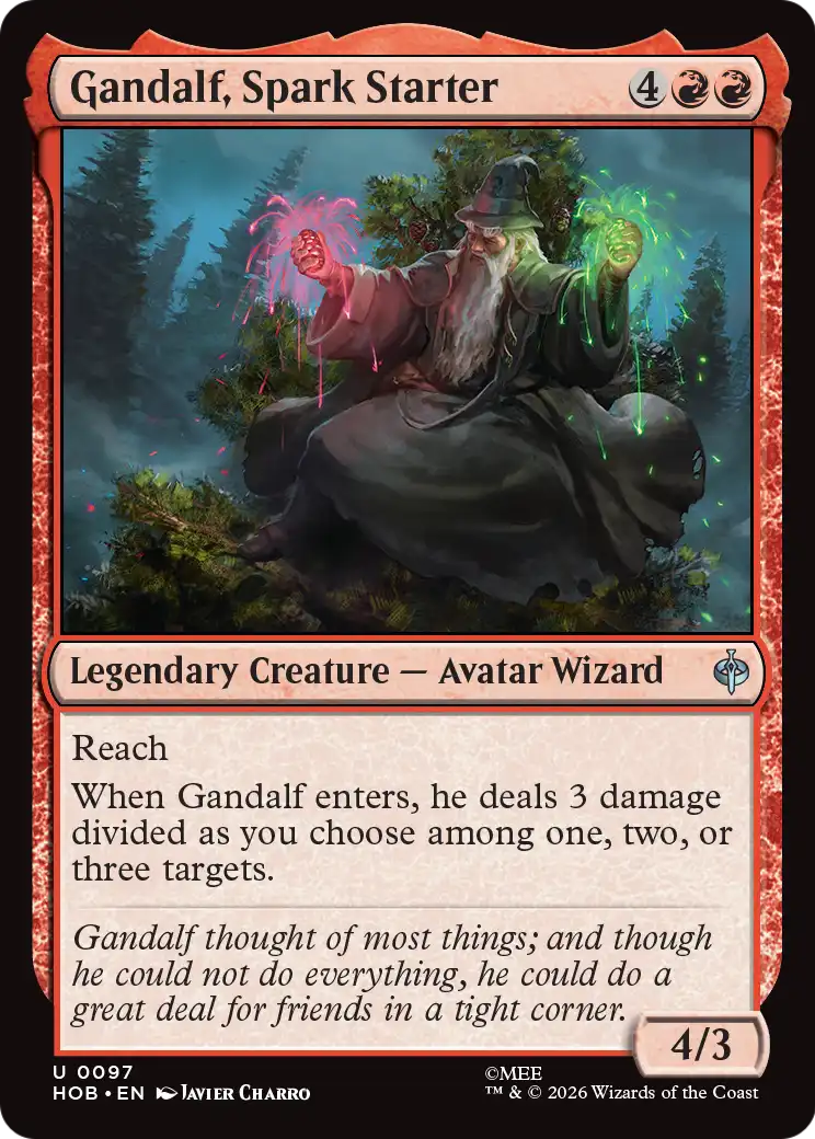 Gandalf, Spark Starter [The Hobbit] | Tabernacle Games