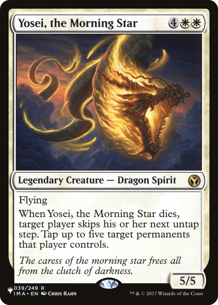 Yosei, the Morning Star [The List] | Tabernacle Games