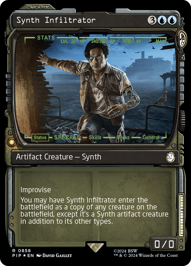 Synth Infiltrator (Showcase) (Surge Foil) [Fallout] | Tabernacle Games