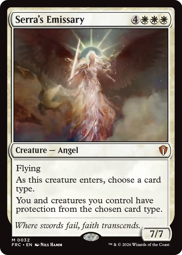 Serra's Emissary [Reality Fracture Commander] | Tabernacle Games