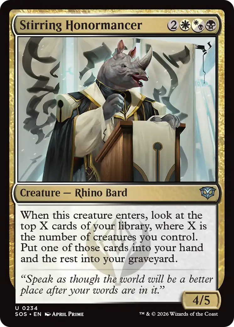 Stirring Honormancer [Secrets of Strixhaven] | Tabernacle Games
