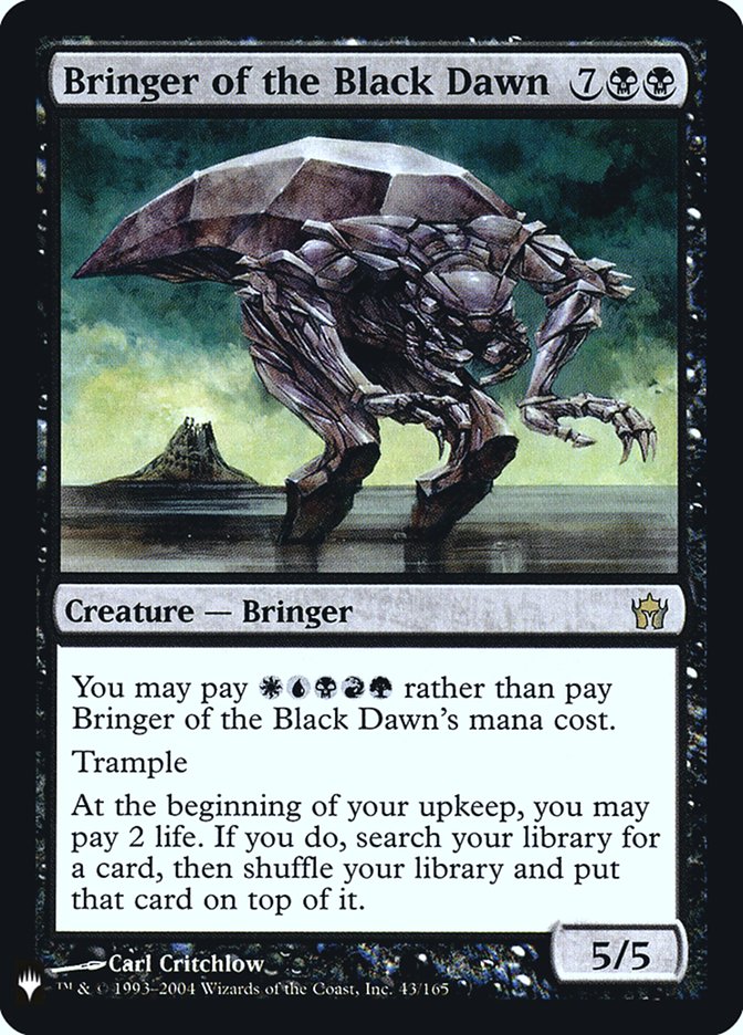 Bringer of the Black Dawn [Mystery Booster] | Tabernacle Games