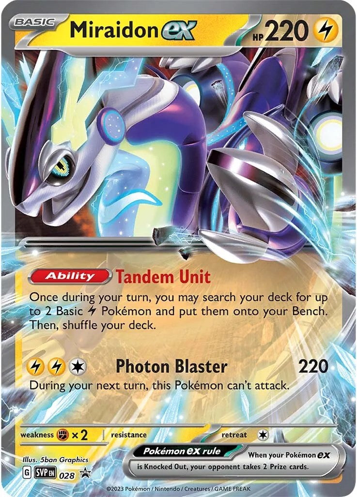 Miraidon ex (028) [Scarlet & Violet: Black Star Promos] | Tabernacle Games