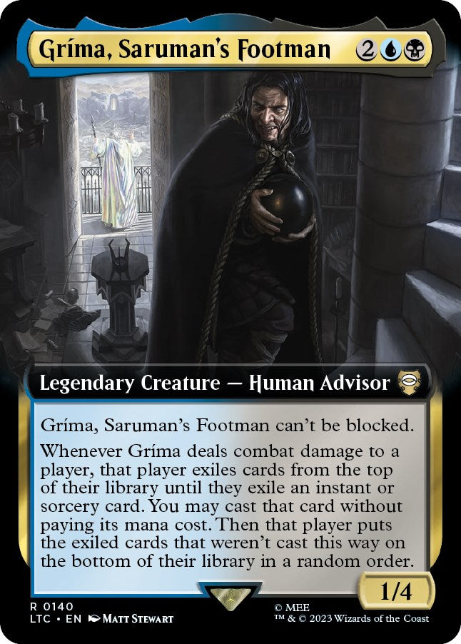 Grima, Saruman's Footman (Extended Art) [The Lord of the Rings: Tales of Middle-Earth Commander] | Tabernacle Games