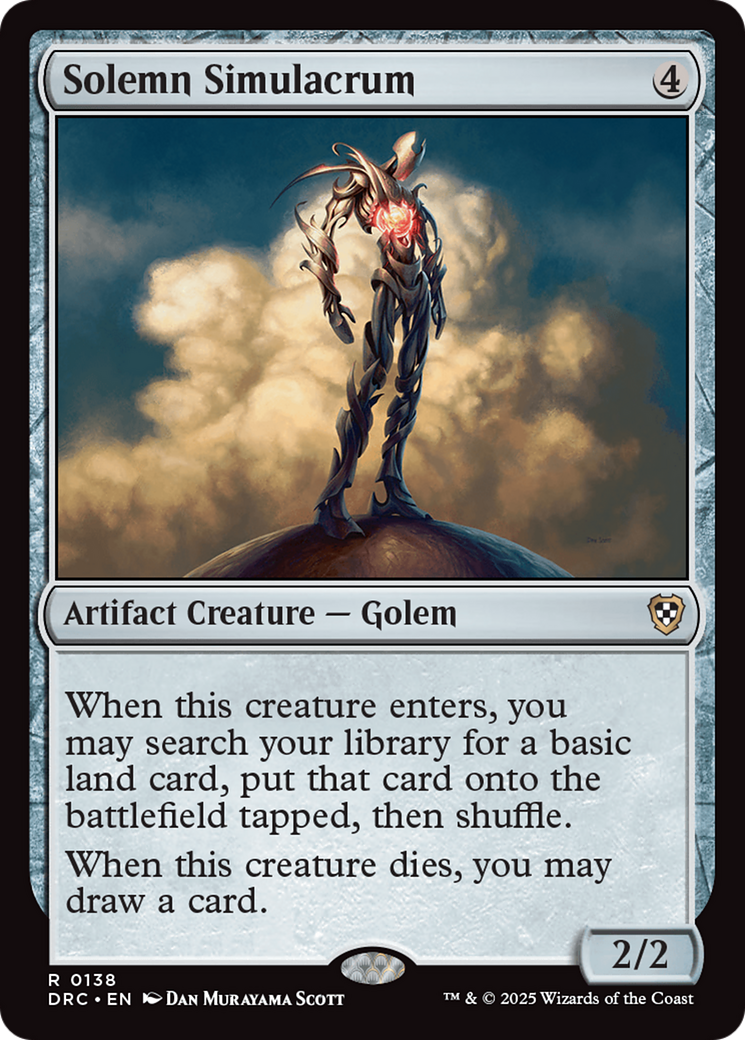 Solemn Simulacrum [Aetherdrift Commander] | Tabernacle Games