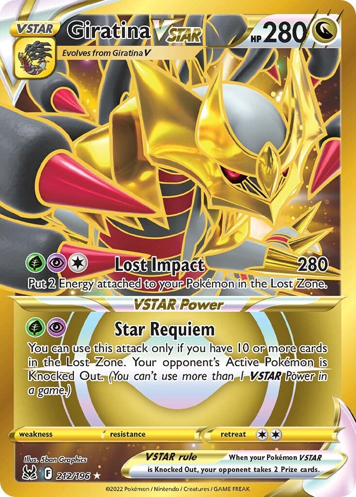 Giratina VSTAR (212/196) [Sword & Shield: Lost Origin] | Tabernacle Games