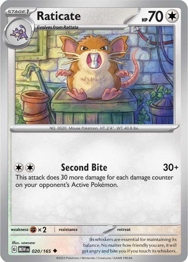 Raticate (020/165) [Scarlet & Violet 151] | Tabernacle Games