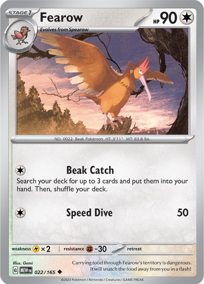 Fearow (022/165) [Scarlet & Violet 151] | Tabernacle Games