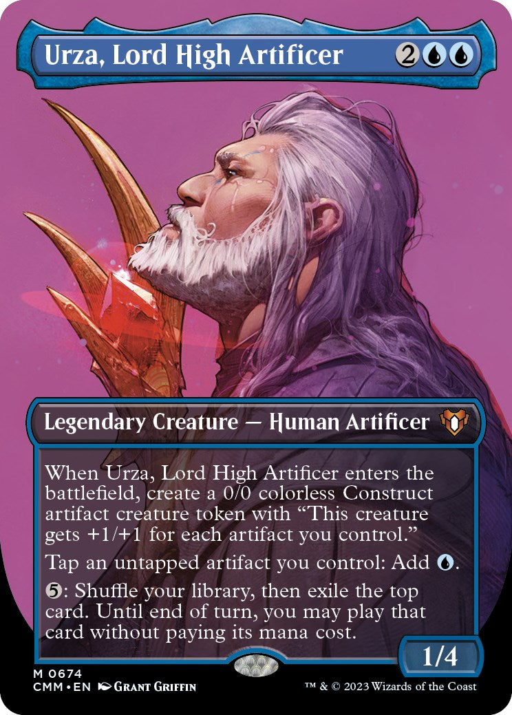 Urza, Lord High Artificer (Borderless Profile) [Commander Masters] | Tabernacle Games