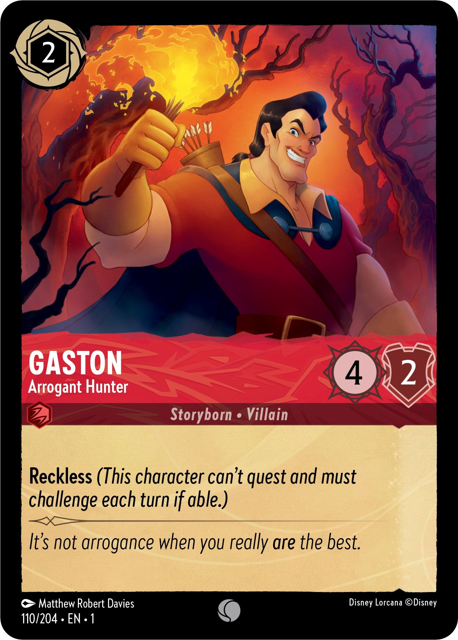 Gaston - Arrogant Hunter (110/204) [The First Chapter] | Tabernacle Games