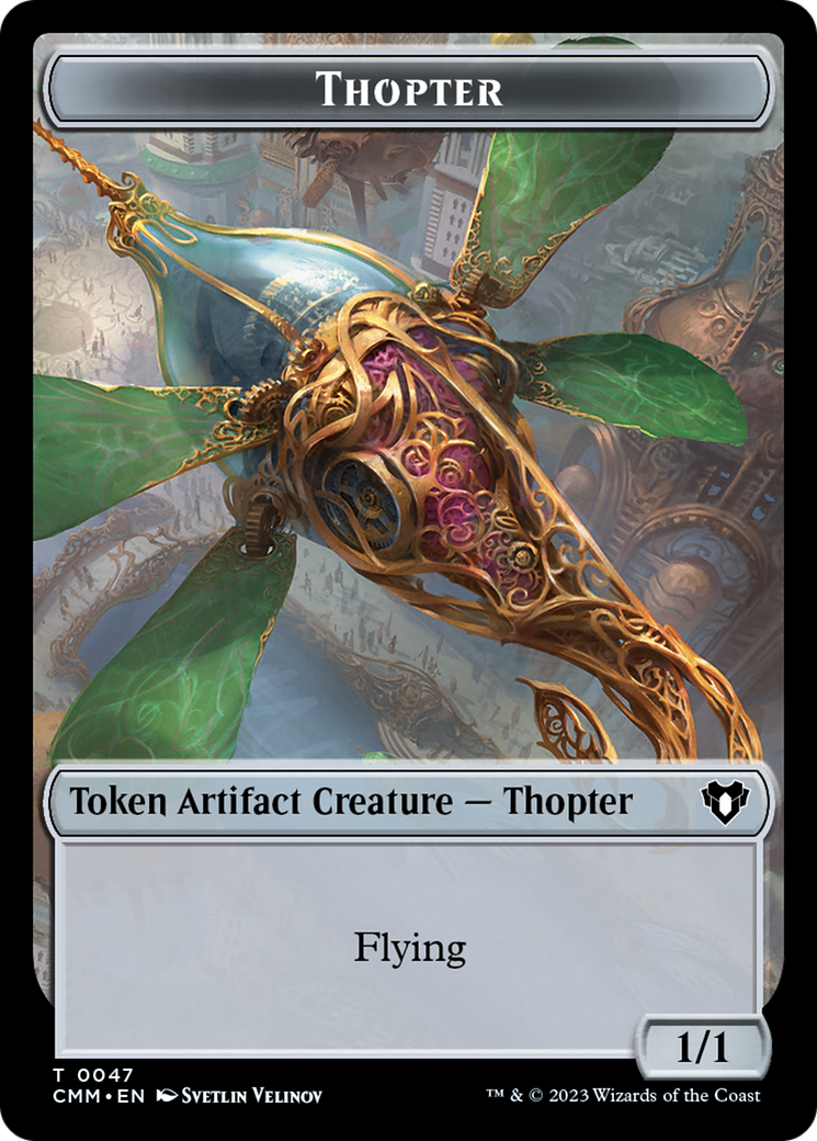 Thopter // Construct (41) Double-Sided Token [Commander Masters Tokens] | Tabernacle Games