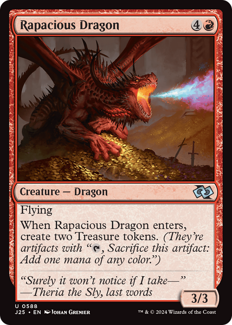 Rapacious Dragon [Foundations Jumpstart] | Tabernacle Games