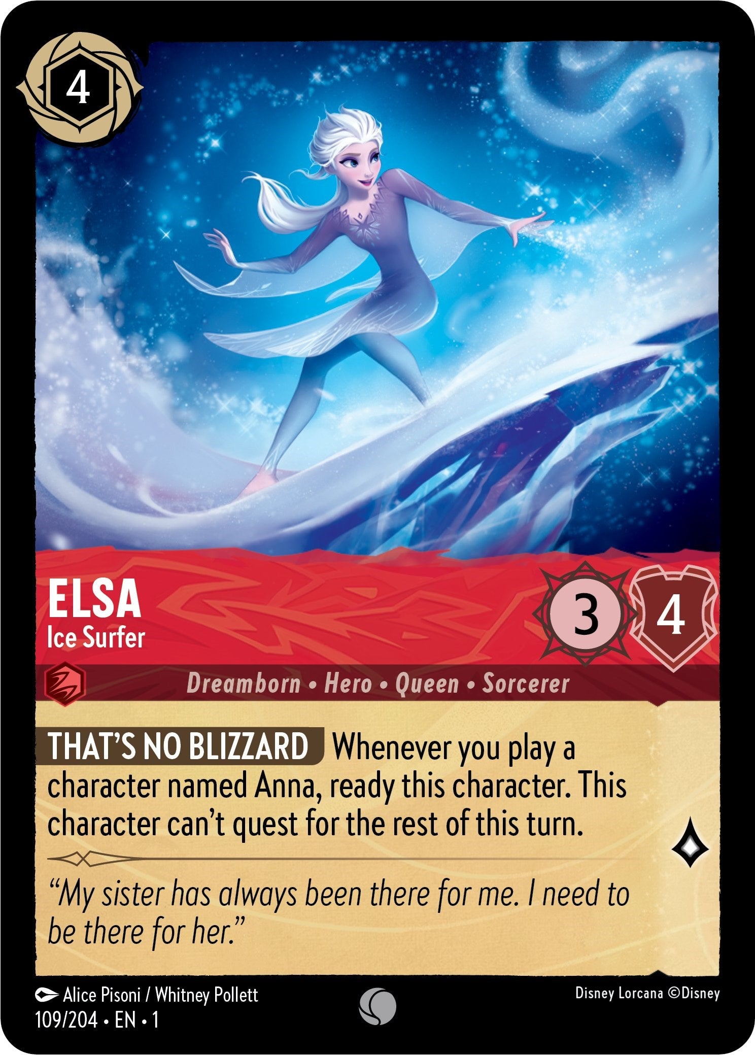 Elsa - Ice Surfer (109/204) [The First Chapter] | Tabernacle Games