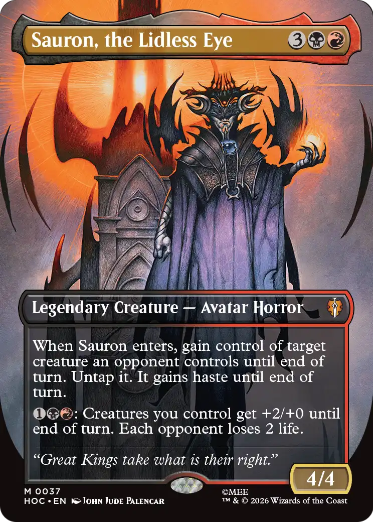 Sauron, the Lidless Eye (Borderless) [The Hobbit: Eternal-Legal] | Tabernacle Games