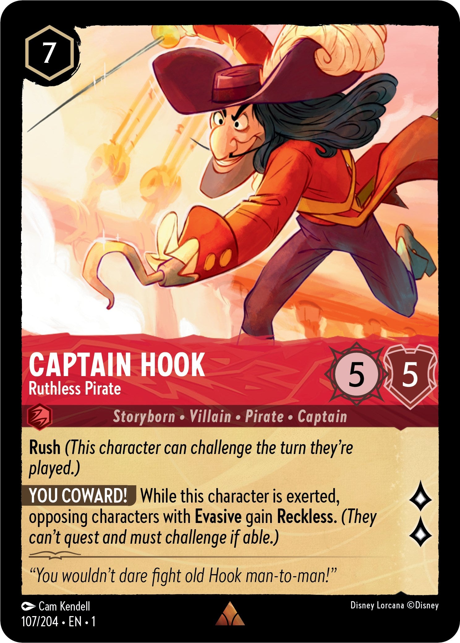 Captain Hook - Ruthless Pirate (107/204) [The First Chapter] | Tabernacle Games