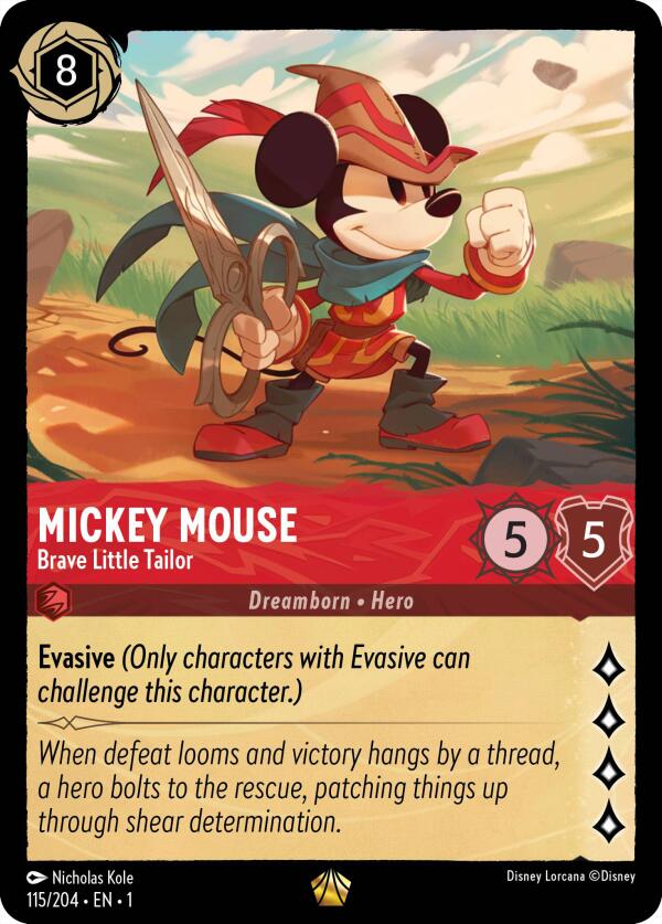 Mickey Mouse - Brave Little Tailor (115/204) [The First Chapter] | Tabernacle Games