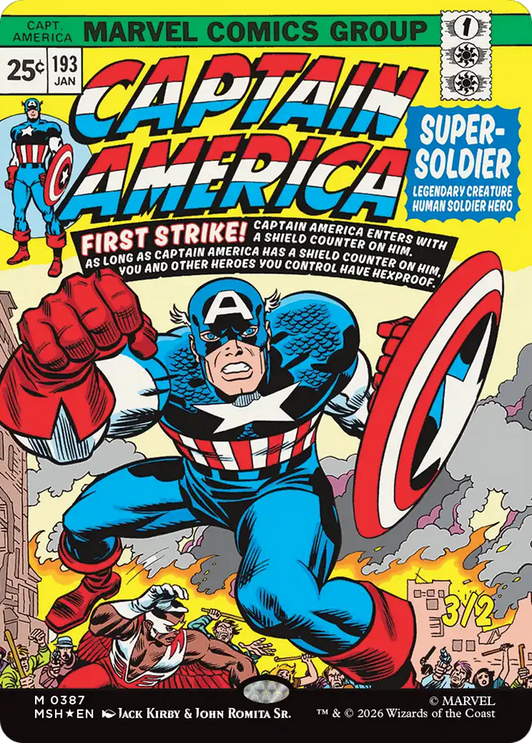 Captain America, Super-Soldier (Borderless) [Marvel Super Heroes] | Tabernacle Games
