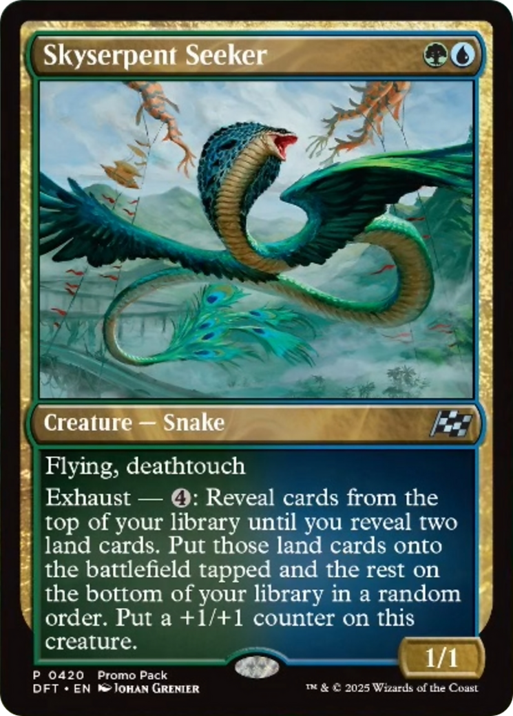 Skyserpent Seeker (Promo Pack) [Aetherdrift Promos] | Tabernacle Games