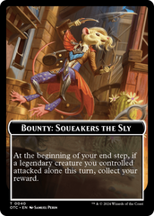 Bounty: Squeakers the Sly // Bounty Rules Double-Sided Token [Outlaws of Thunder Junction Commander Tokens] | Tabernacle Games