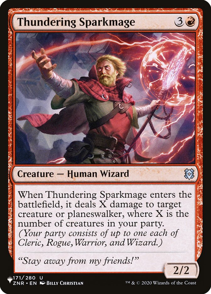 Thundering Sparkmage [The List] | Tabernacle Games