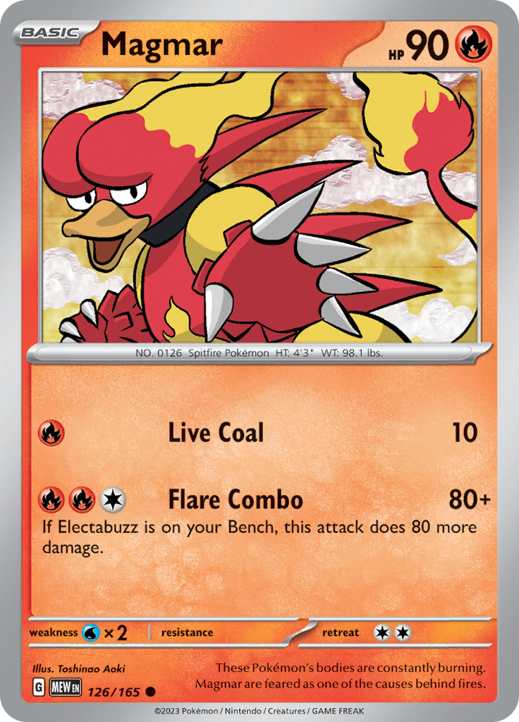 Magmar (126/165) [Scarlet & Violet: 151] | Tabernacle Games