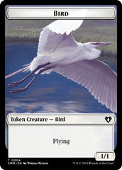 Bird // Phyrexian Myr Double-Sided Token [Commander Masters Tokens] | Tabernacle Games