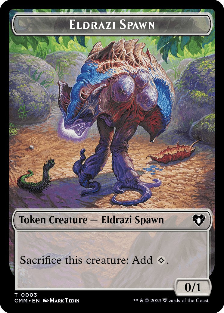 Eldrazi Spawn // Elf Druid Double-Sided Token [Commander Masters Tokens] | Tabernacle Games