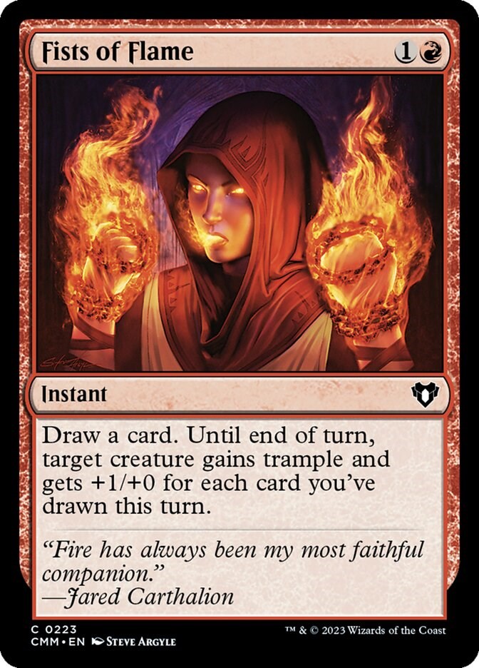 Fists of Flame [Commander Masters] | Tabernacle Games