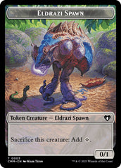Eldrazi Spawn // Emblem - Ob Nixilis of the Black Oath Double-Sided Token [Commander Masters Tokens] | Tabernacle Games