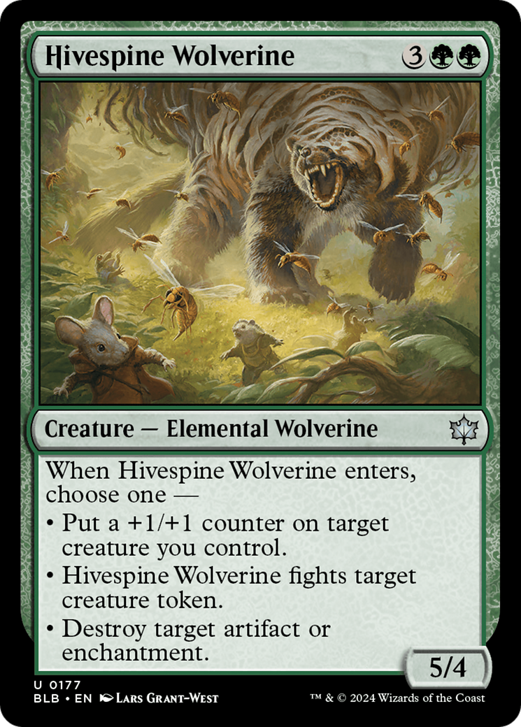 Hivespine Wolverine [Bloomburrow] | Tabernacle Games