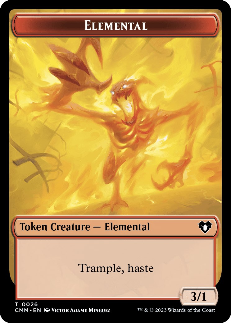 Elemental (0026) // Ogre Double-Sided Token [Commander Masters Tokens] | Tabernacle Games