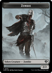 Zombie (0019) // Demon Double-Sided Token [Commander Masters Tokens] | Tabernacle Games