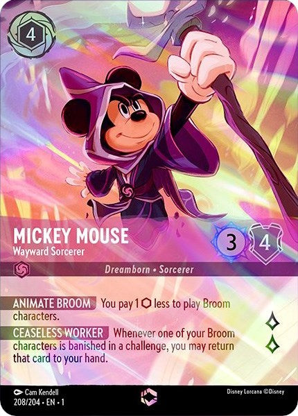 Mickey Mouse - Wayward Sorcerer (Enchanted) (208/204) [The First Chapter] | Tabernacle Games