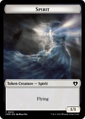 Spirit (0010) // Knight Double-Sided Token [Commander Masters Tokens] | Tabernacle Games