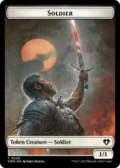 Soldier // Elemental (0037) Double-Sided Token [Commander Masters Tokens] | Tabernacle Games