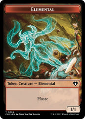 Elemental (0024) // Kor Soldier Double-Sided Token [Commander Masters Tokens] | Tabernacle Games